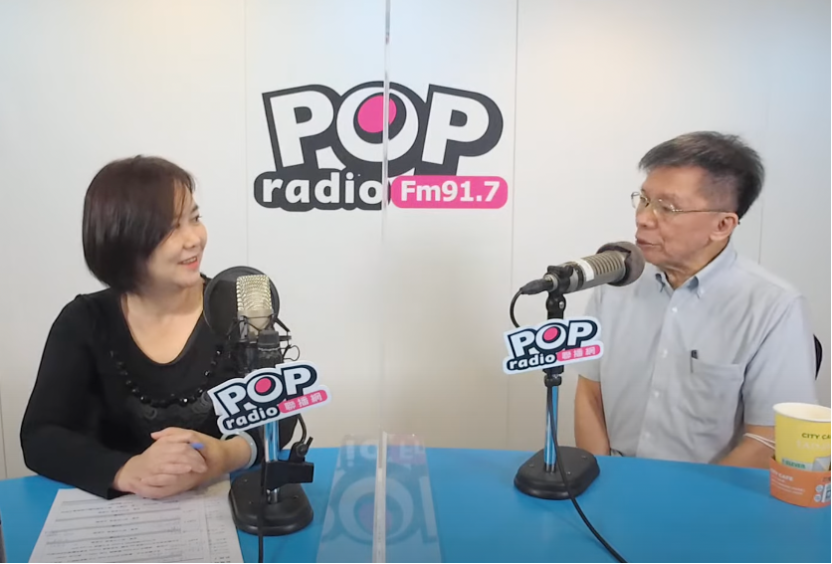 前立委沈富雄在廣播節目《POP撞新聞》大膽預言台北市長議員徐巧芯未來會選上總統。 翻攝自POP Radio聯播網 YouTube頻道（資料照）