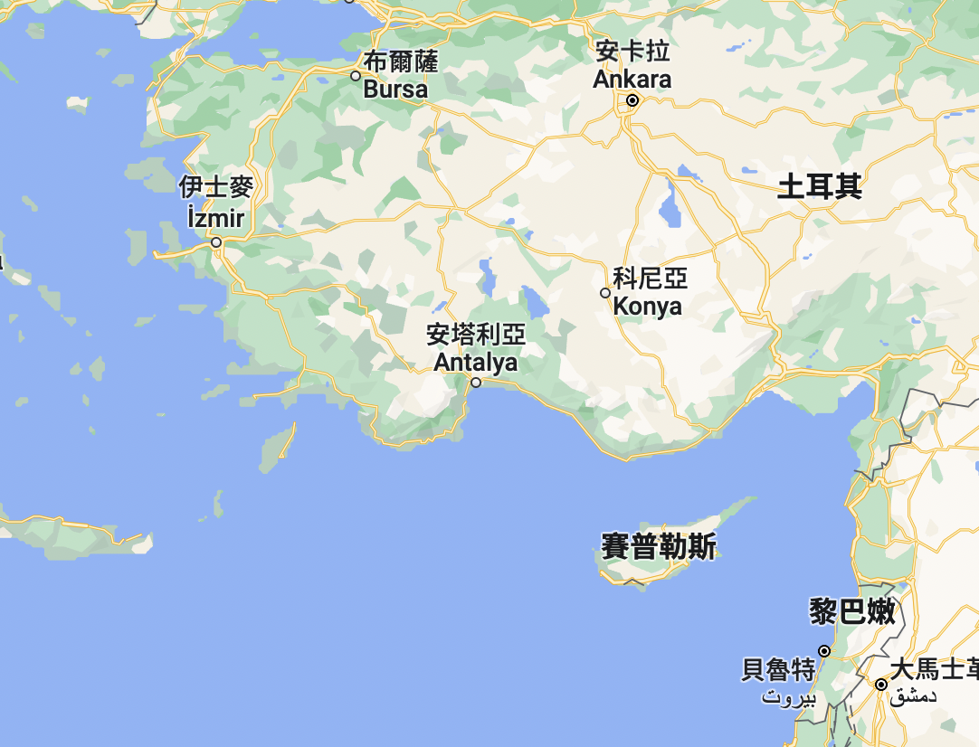 賽普勒斯是地中海東部的島國。 圖：翻攝Google Maps（資料照）