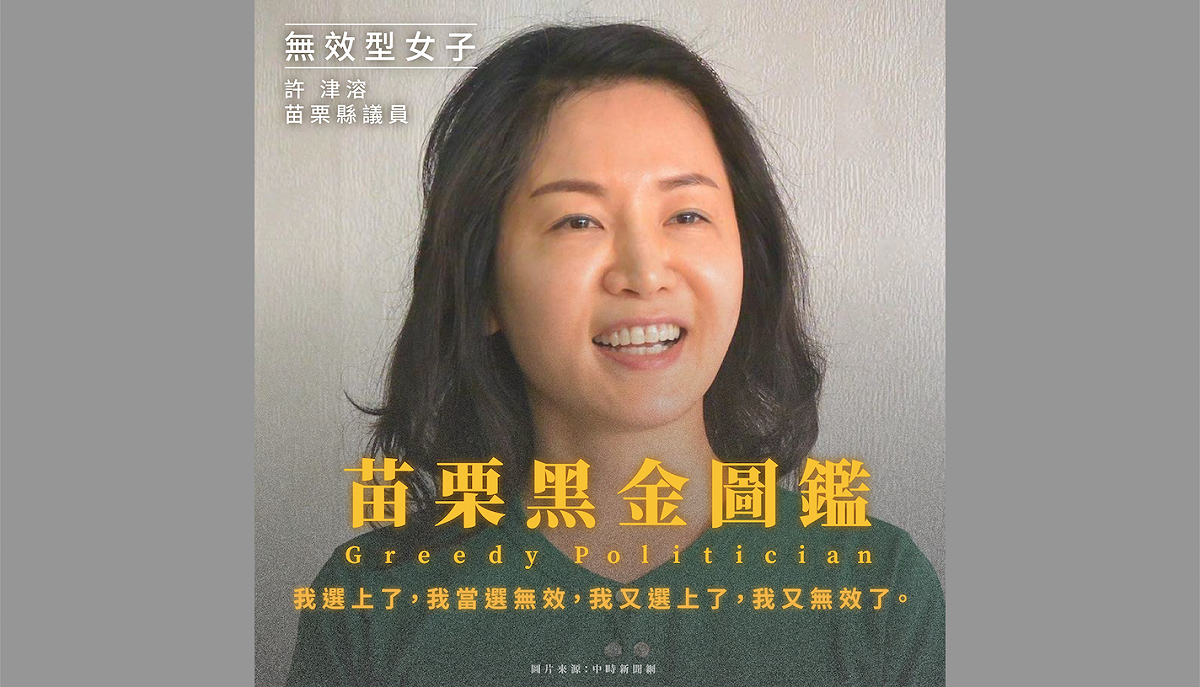 「無效型女子」許津溶 圖：翻攝自王婉諭臉書