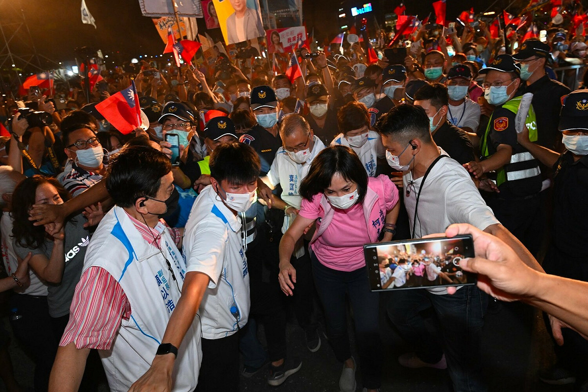 柯志恩大進場花了比平常多三倍的時間。 圖：柯志恩選辦/提供