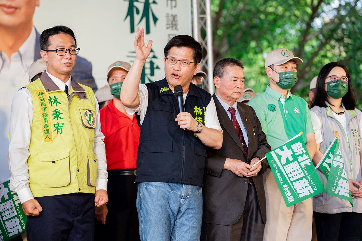 林佳龍指侯友宜志在2024。 圖：林佳龍競辦提供