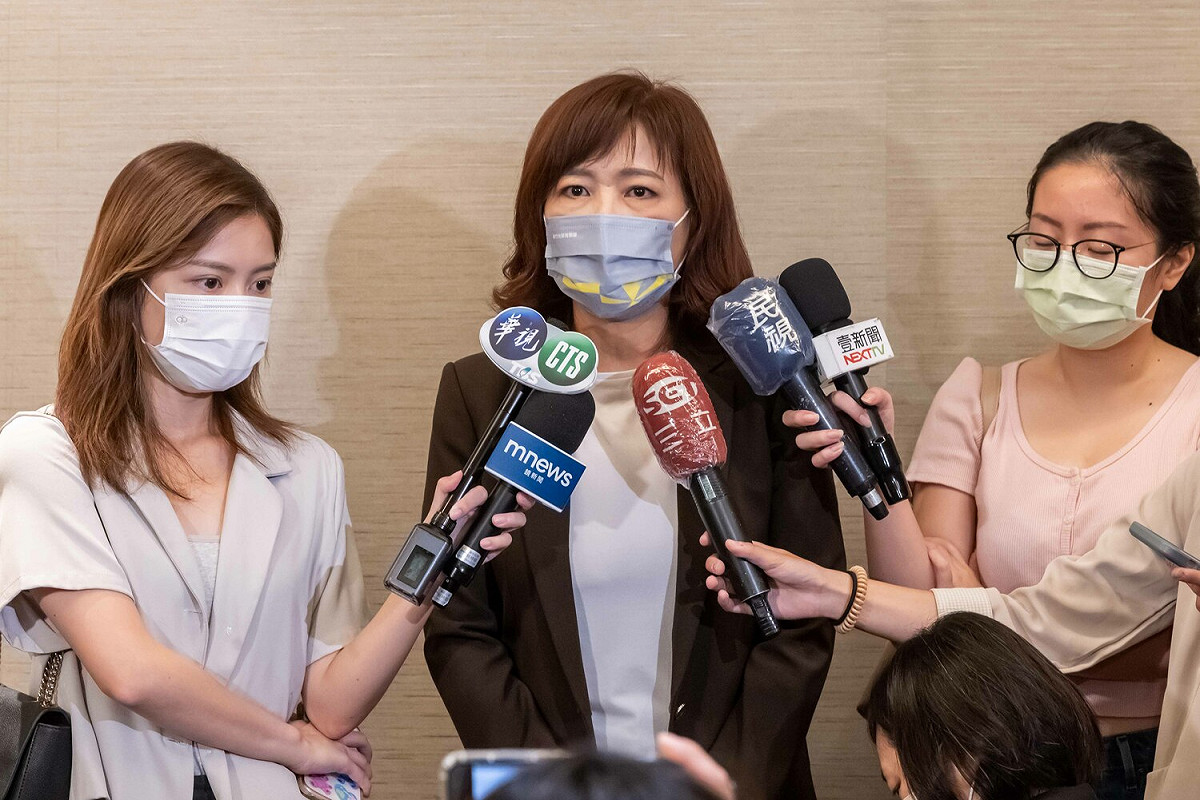 民進黨新竹市長參選人沈慧虹今（4）日受訪。 圖：沈慧虹競辦提供