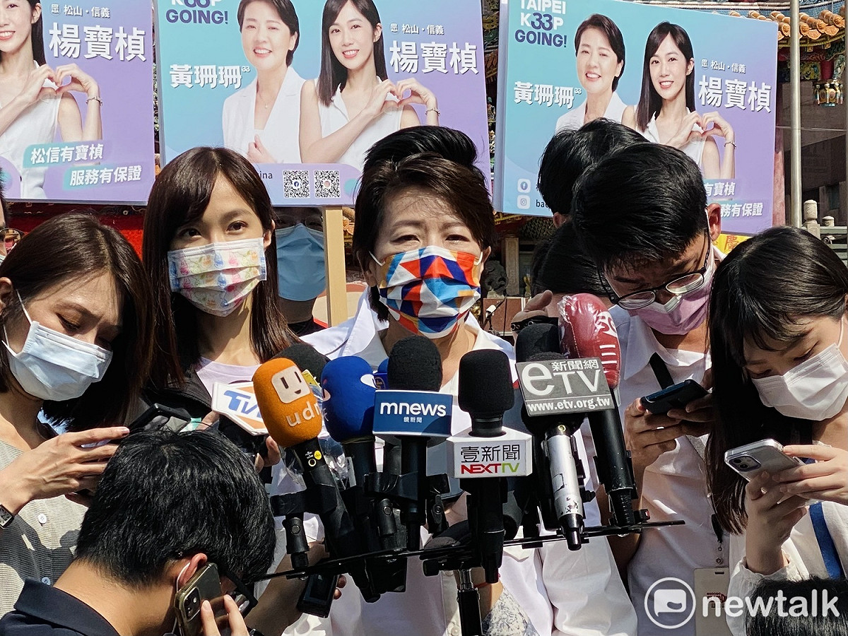 無黨籍台北市長參選人黃珊珊。 圖：周煊惠 / 攝
