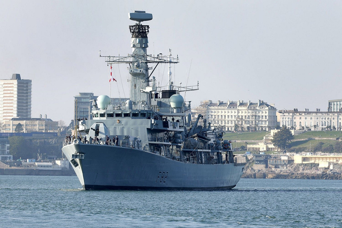 英國媒體報導，英國皇家海軍「薩默塞特號(F82)」巡防艦可能加入在北海作業的挪威海軍協助北溪天然氣管線維安工作。 圖：翻攝英國國防部官網
