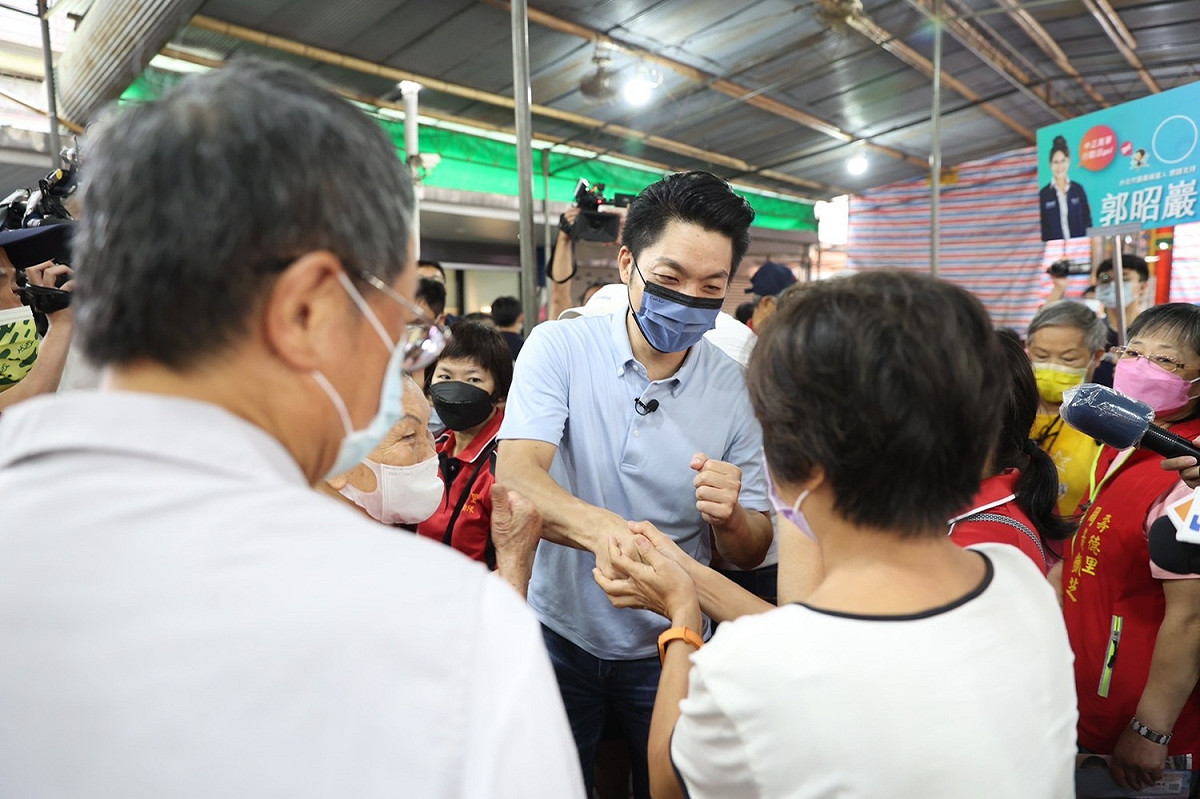 國民黨台北市長參選人講萬安。 圖：蔣萬安競選辦公室/提供