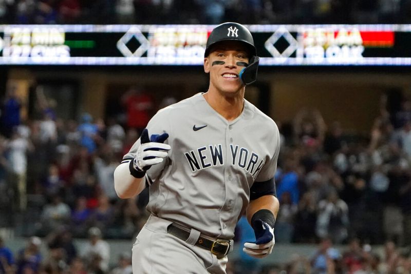 紐約洋基隊頭號球星「法官」Aaron Judge。 圖／美聯社／達志影像