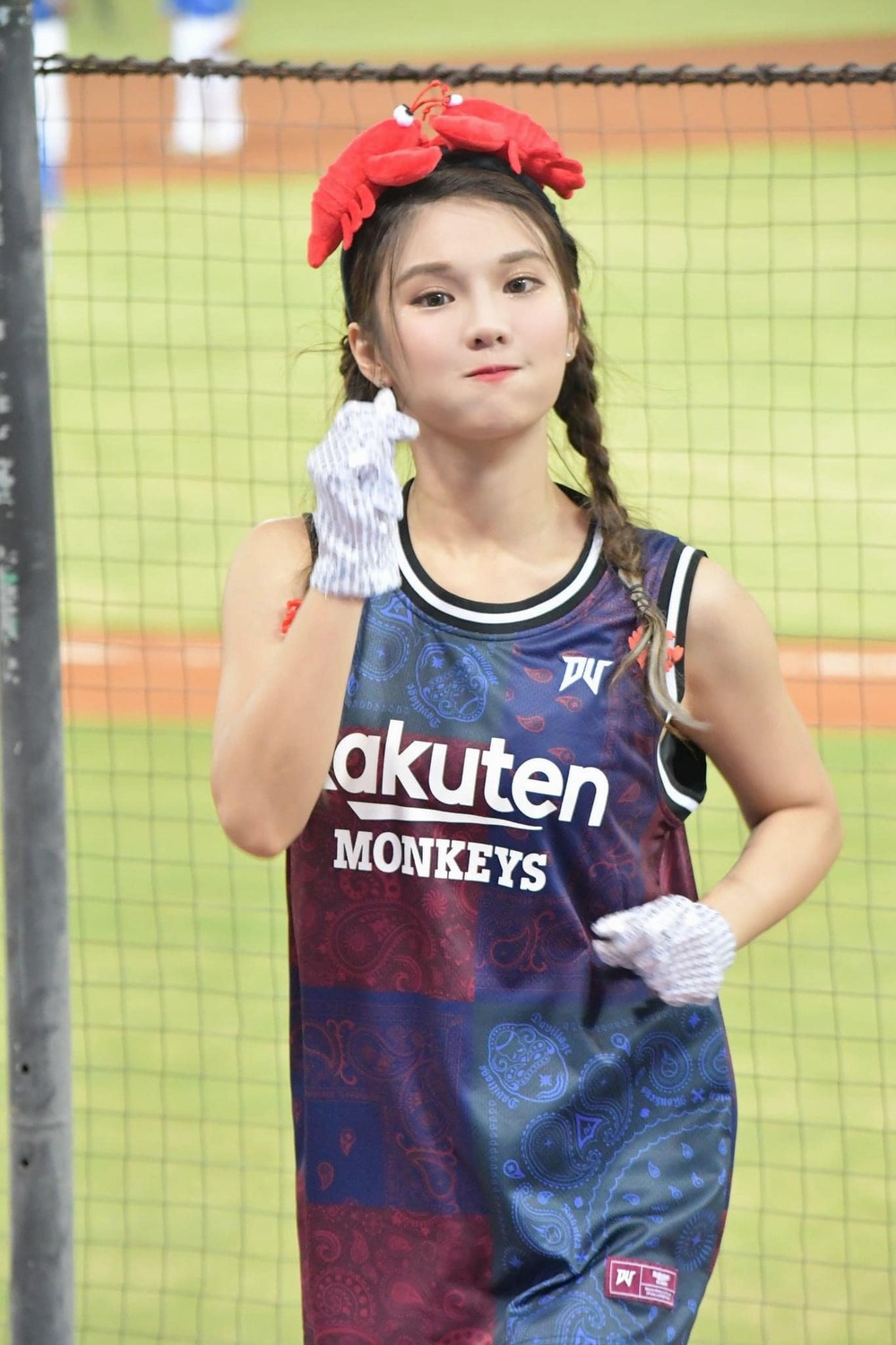 琳妲是中職「Rakuten Girls樂天女孩」啦啦隊成員。 圖：翻攝自臉書/琳妲-林羿禎