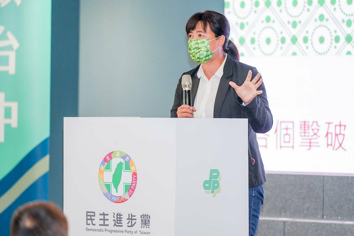 剛選完南投縣長的蔡培慧，有望投入立委補選。 圖：民進黨提供(資料照)