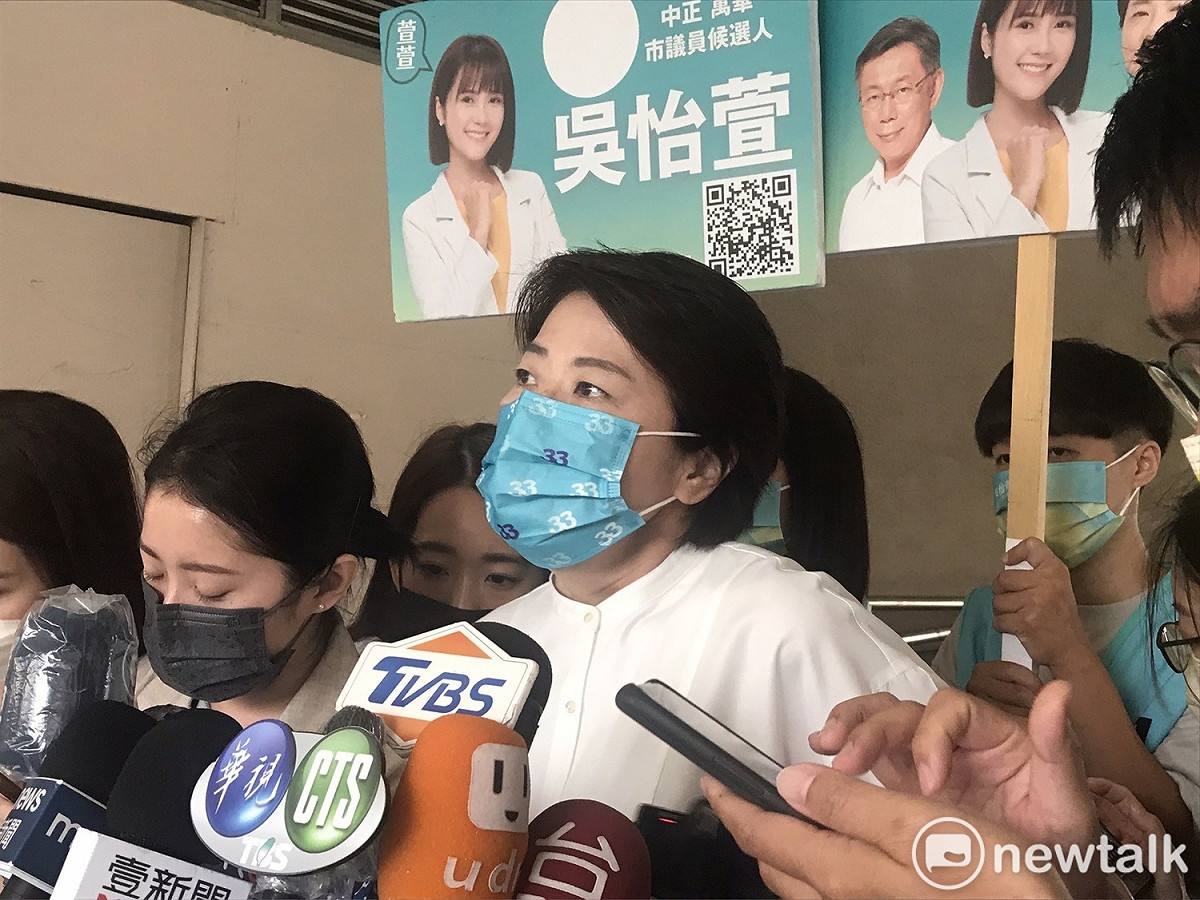 無黨籍台北市長參選人黃珊珊。 圖：周煊惠 / 攝