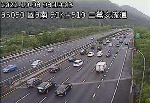 上午8時國3樹林-三鶯路段時速只有16公里。