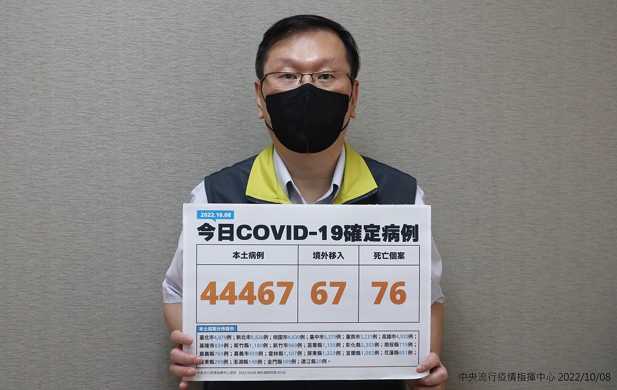 中央流行疫情指揮中心發言人莊人祥。 圖：中央流行疫情指揮中心／提供