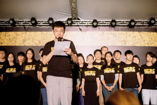 共生音樂節很特別，看不到熟練的音樂節工作人員，都是生嫩的面孔，是一場以學生為主角舉辦的音樂節。 圖：共生音樂節主辦單位提供