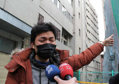 長安西路都更案建商自行強拆住戶房屋，引發民眾不滿。 圖為遭強拆的張姓住戶。 圖：中央社資料照片。