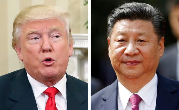 美媒報導，美國總統川普（左）與中國國家主席習近平可望於4月在佛羅里達州舉行首次會談。 圖：達志影像/美聯社資料照片。