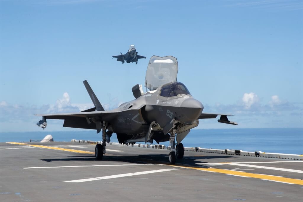 美軍F-35B戰機。(資料圖) 圖：取自twitter.com/theF35JPO