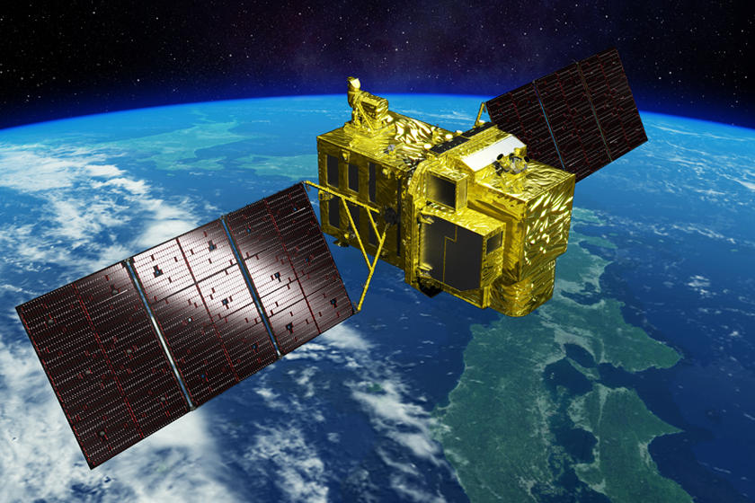 日本最新型地球觀測衛星「大地 3 號」（Daichi 3）。 圖:翻攝自日本宇宙航空研究開發機構網站（資料照片）