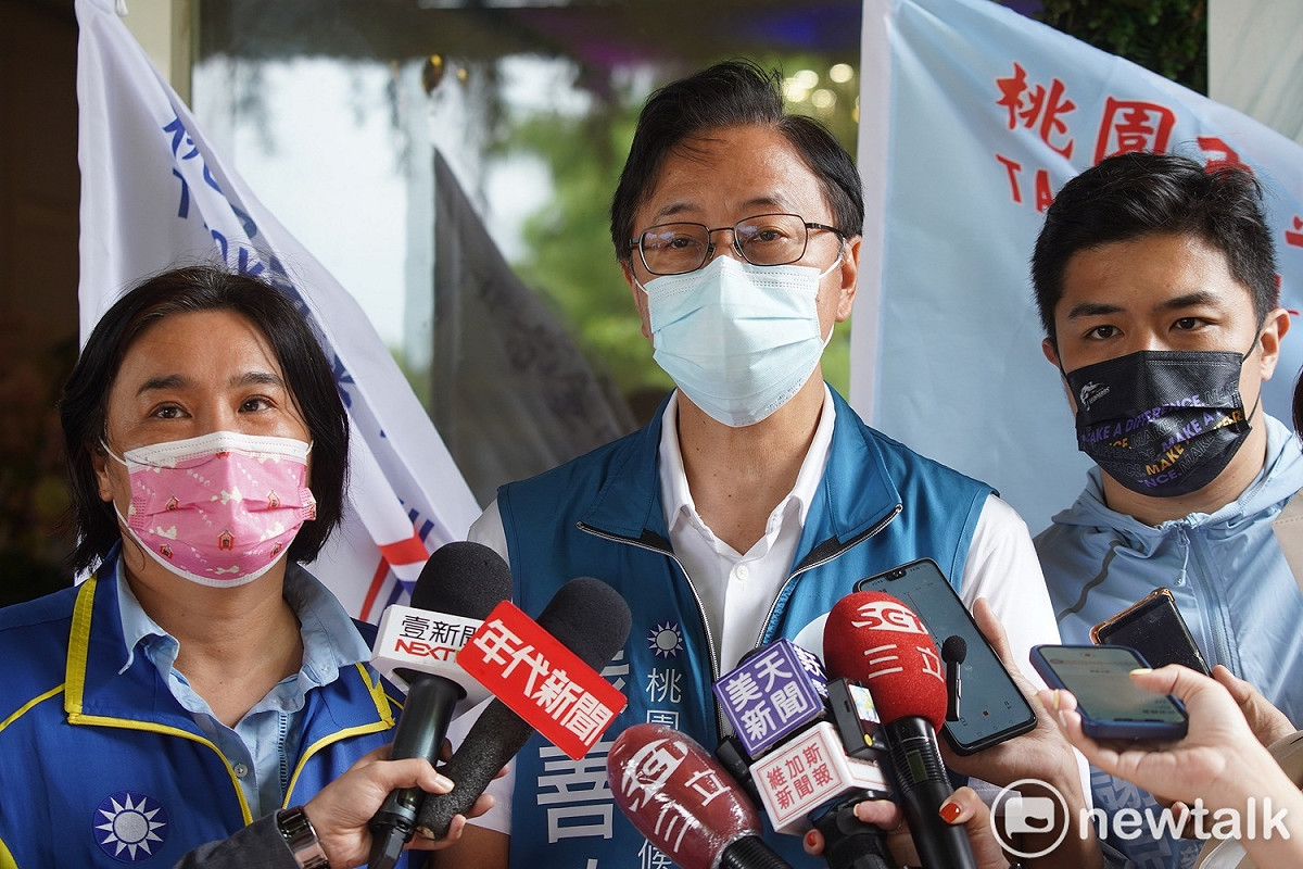 張善政表示，會繼續努力在全市13區爭取支持度領先。 圖：林昀真／攝