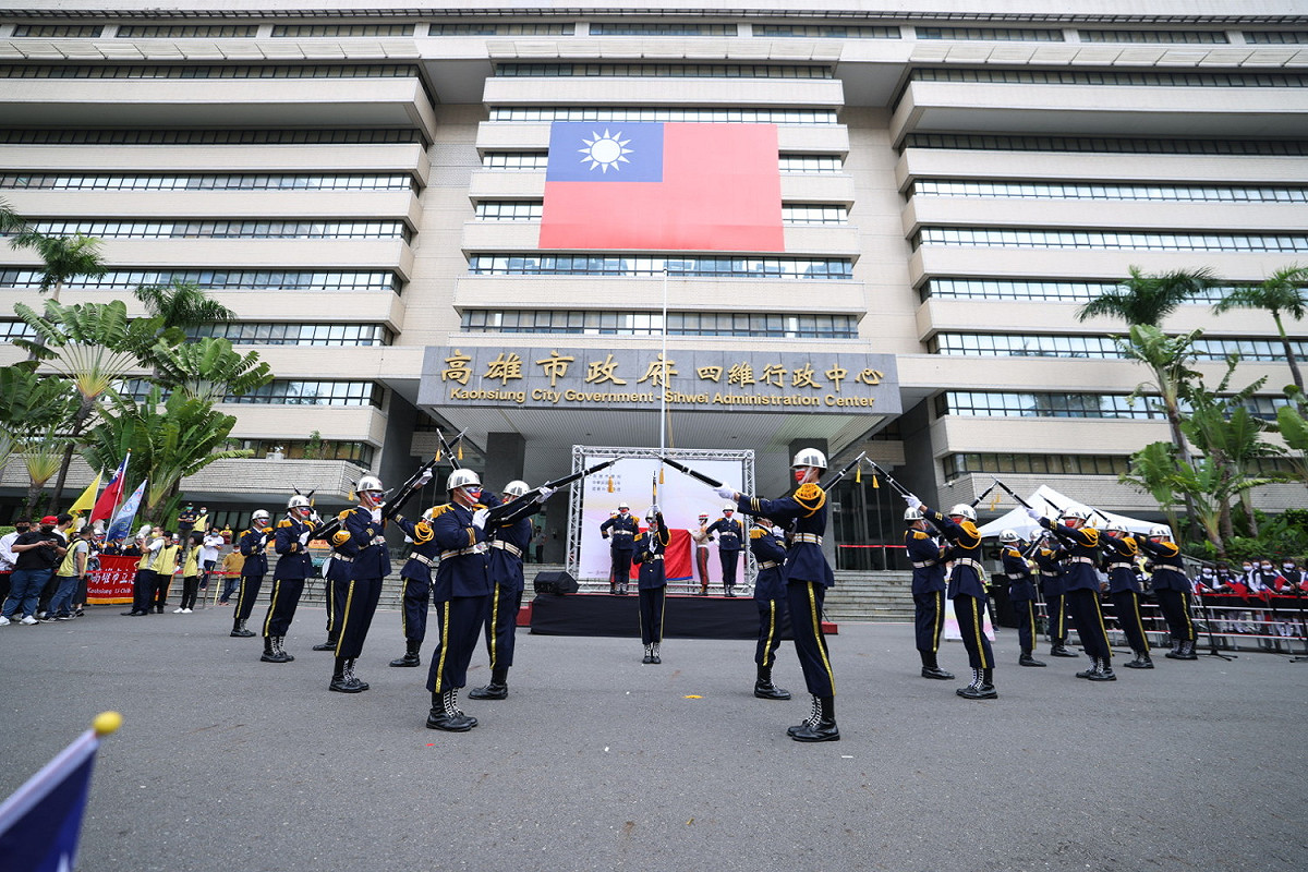 高雄市政府國慶升旗典禮。 圖：高雄市政府提供
