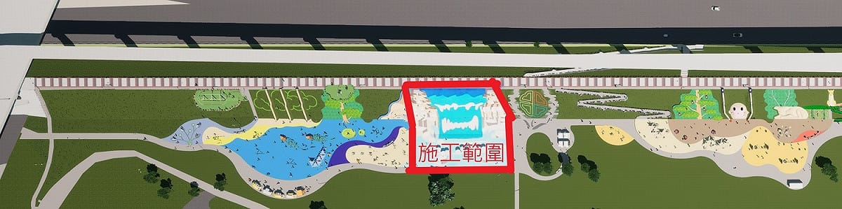 施工封閉位置示意圖。 圖：新北市高灘處提供