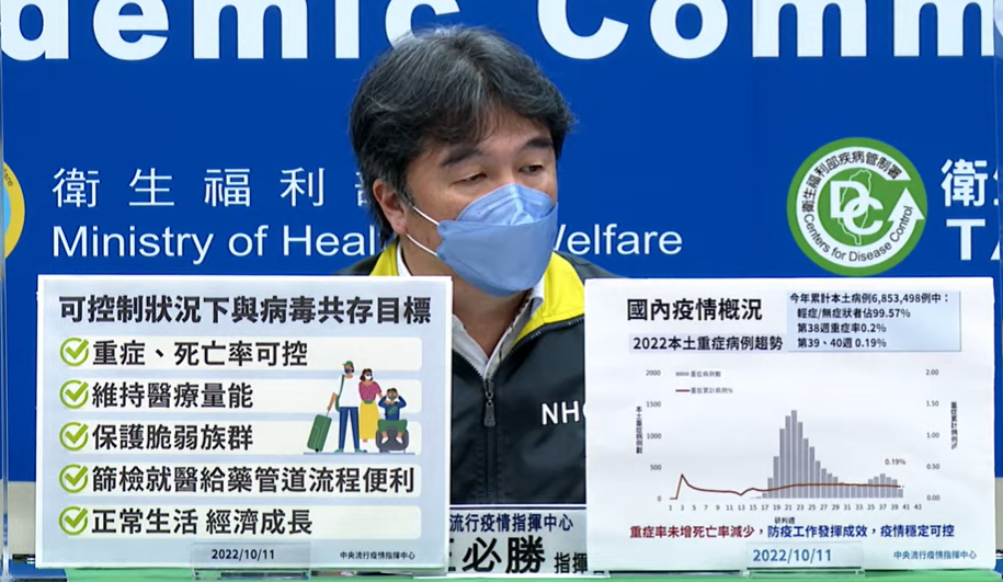 中央流行疫情指揮中心指揮官王必勝。 圖：中央流行疫情指揮中心／提供