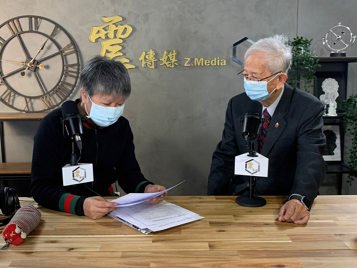 前中研院院長李遠哲今（12）日接受網路節目專訪。 圖：《震傳媒》提供