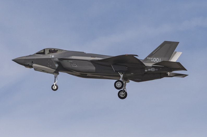 南韓空軍F-35A戰機。 圖：翻攝自 @TheAviationist X帳號