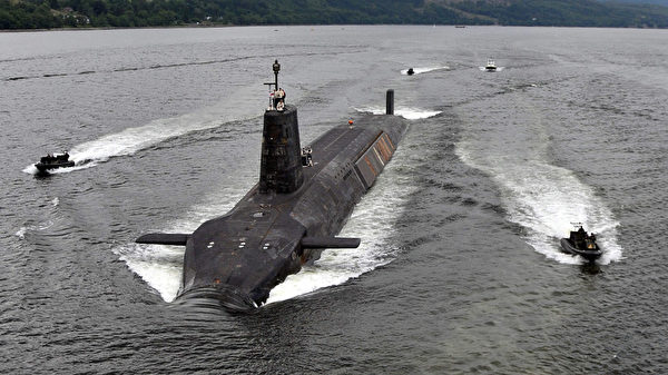英國的機敏級戰略彈道導彈核潛艇。 圖:英國海軍
