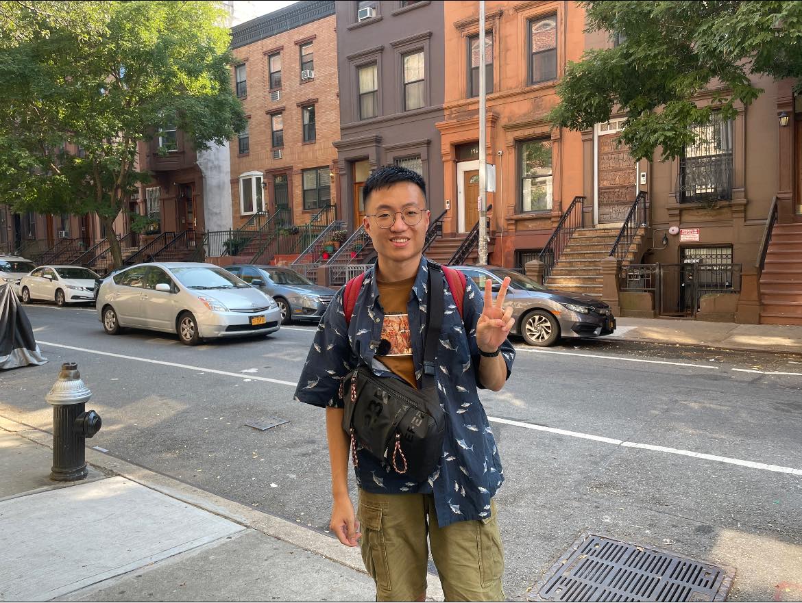 黃大謙曬出住在紐約哈萊姆區(Harlem)的照片。 圖：翻攝自IG/da_chien_huang