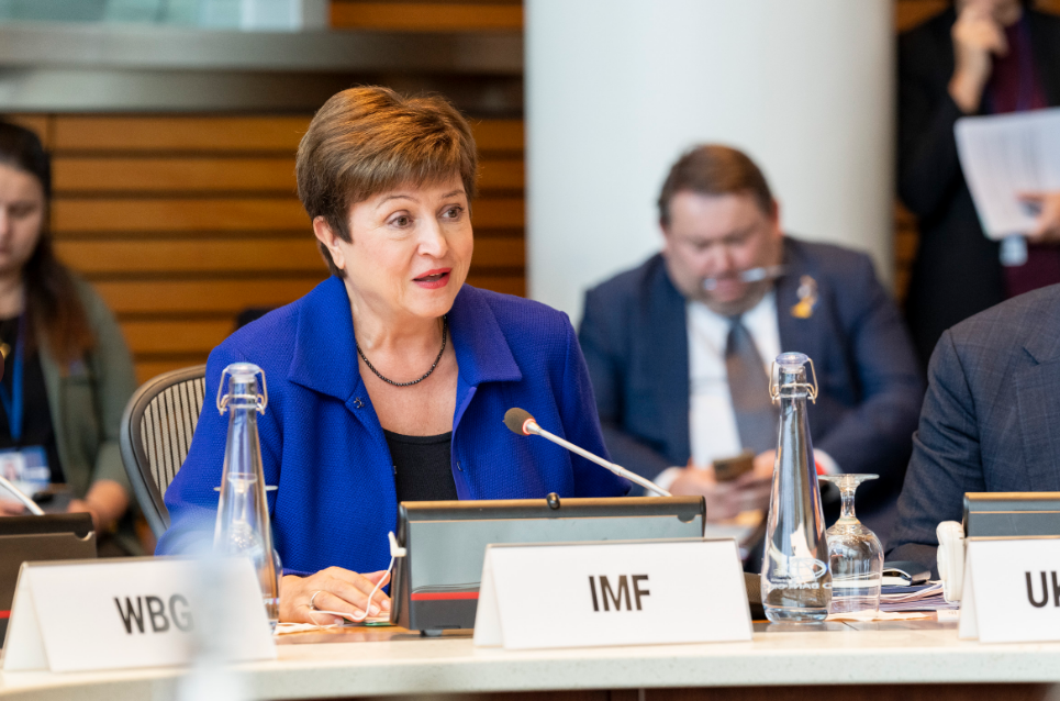 國際貨幣基金組織（IMF）總裁喬治艾娃（Kristalina Georgieva） 圖：翻攝自 Kristalina Georgieva 推特