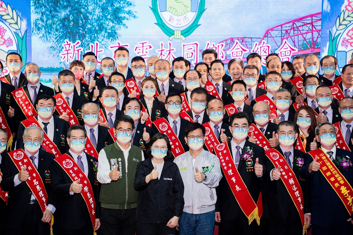 林佳龍感謝蔡英文的肯定、對雲林子弟的栽培，也期待雲林人大團結，同時牽成他和雲林縣長參選人劉建國，讓新北跟雲林雙雙勝選。 圖：林競辦提供