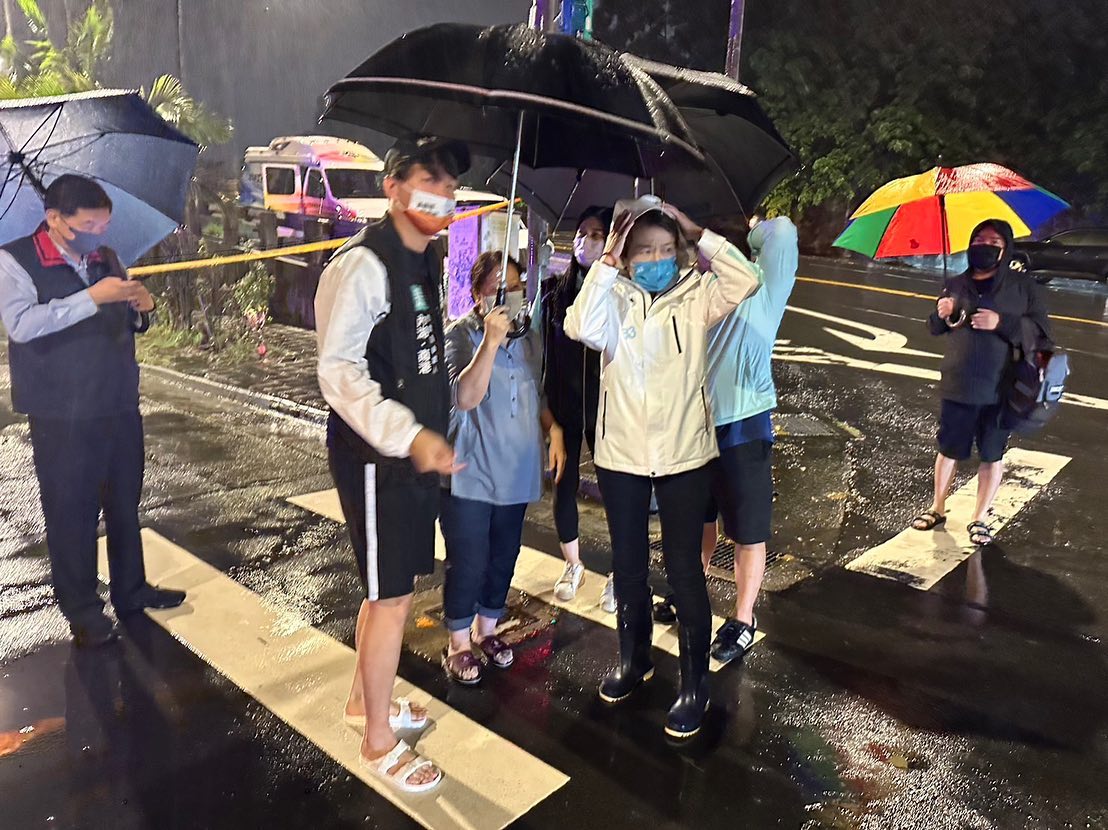黃珊珊提醒，目前山區的累積雨量已達超大豪雨等級，請民眾出門要多加留意自身安全。 圖：擷自黃珊珊臉書