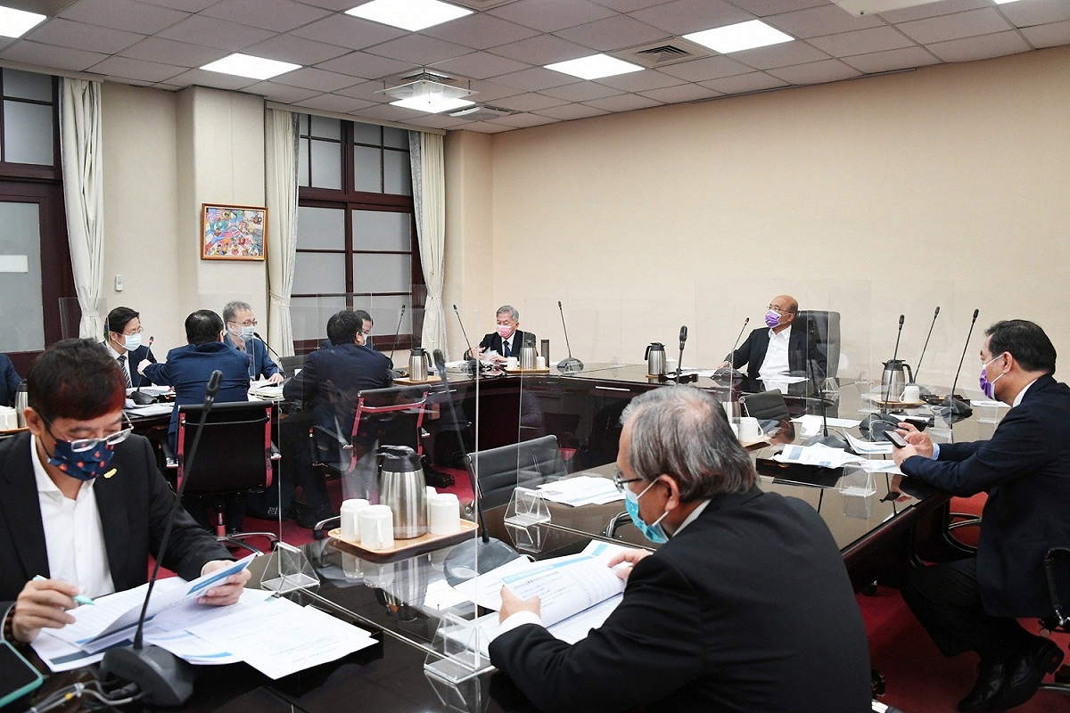 行政院長蘇貞昌今（17）日上午召開擴大防疫會議。 圖：行政院提供