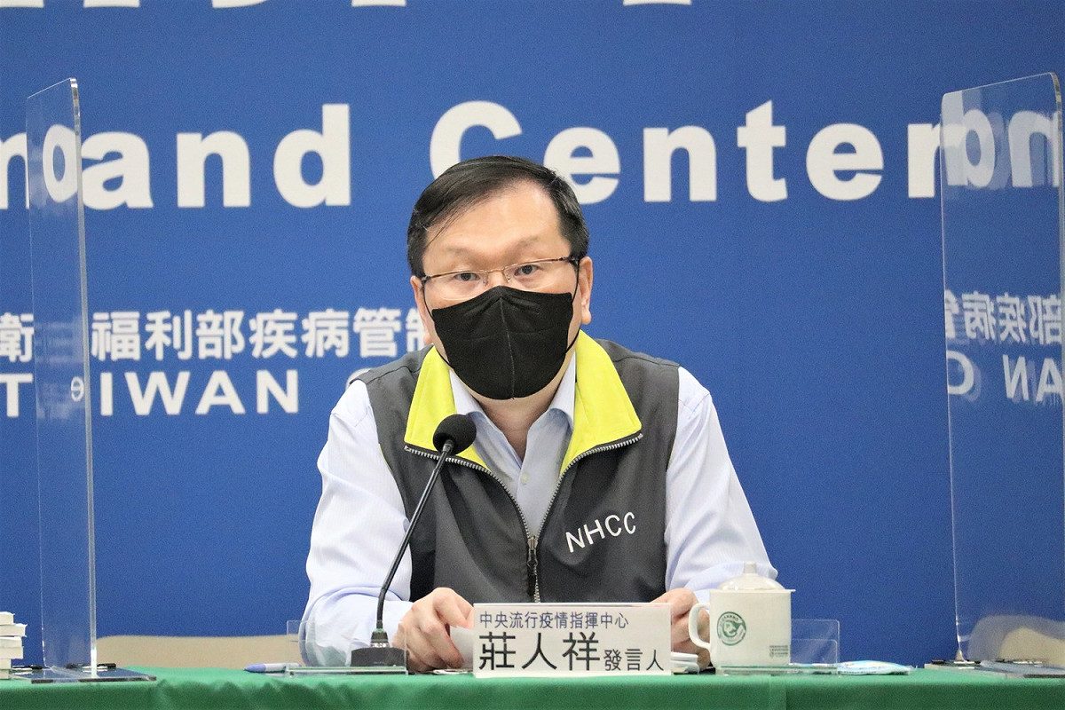 中央流行疫情指揮中心發言人莊人祥。 圖：中央流行疫情指揮中心／提供