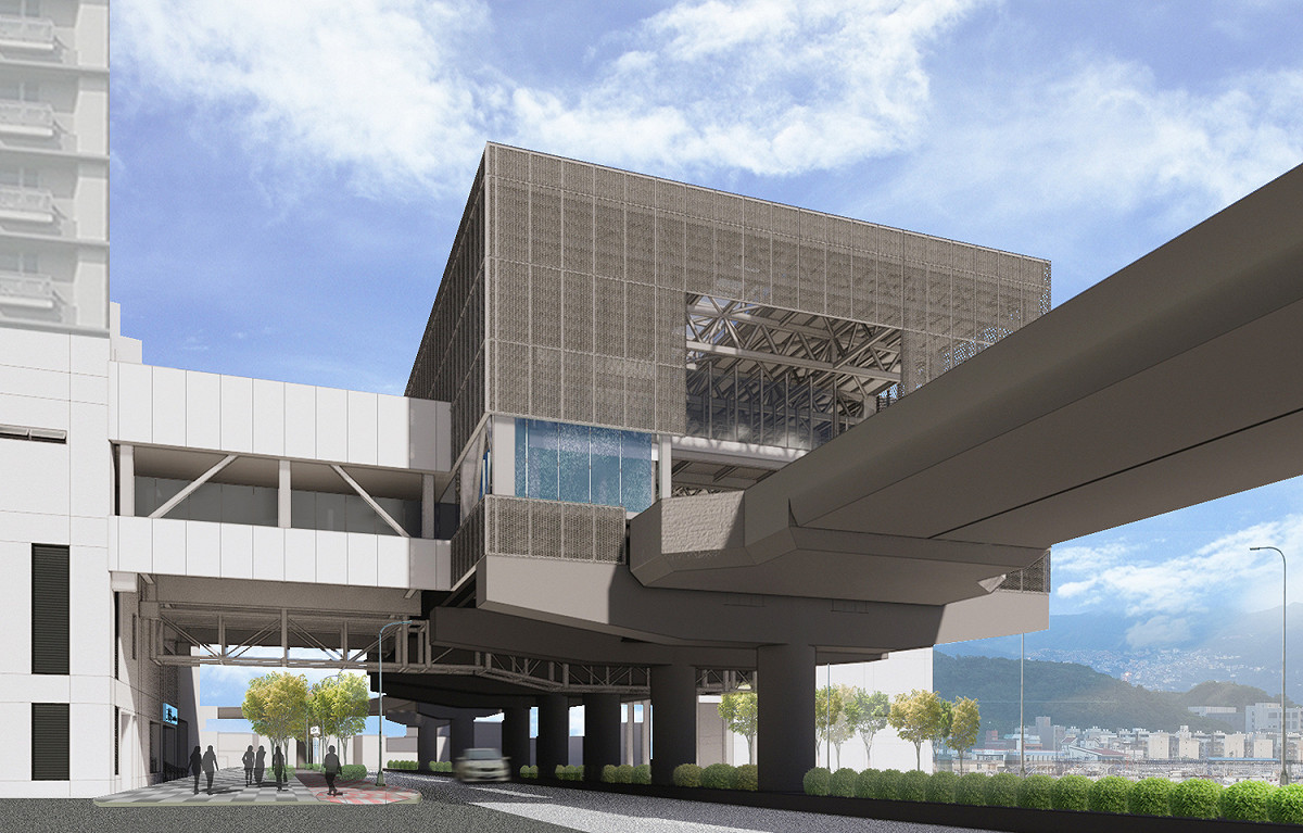 捷運三峽站透視圖。 圖：新北市捷運局提供