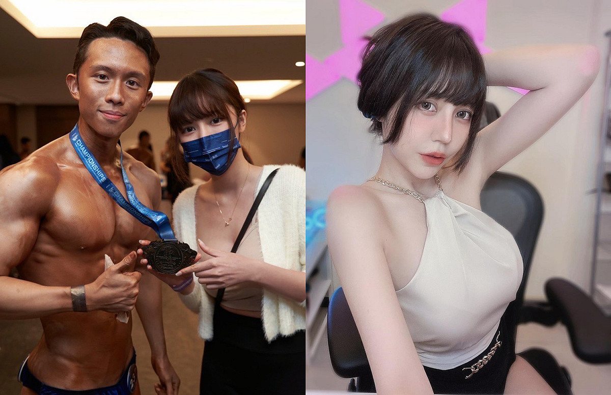 孫安佐和實況主女友「麻姬兔」。 圖：翻攝自IG/sun_edward_64、22.maji