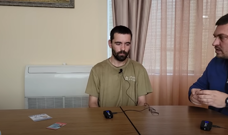 近日社群媒體流傳一名俄軍士兵接受採訪時表示，自己是為了還清在遊戲和直播花的錢才參軍。 圖：翻攝Volodymyr Zolkin YouTube