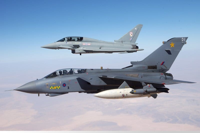 英國皇家空軍的龍捲風(Tornado)戰機。 圖：翻攝Royal Air Force
