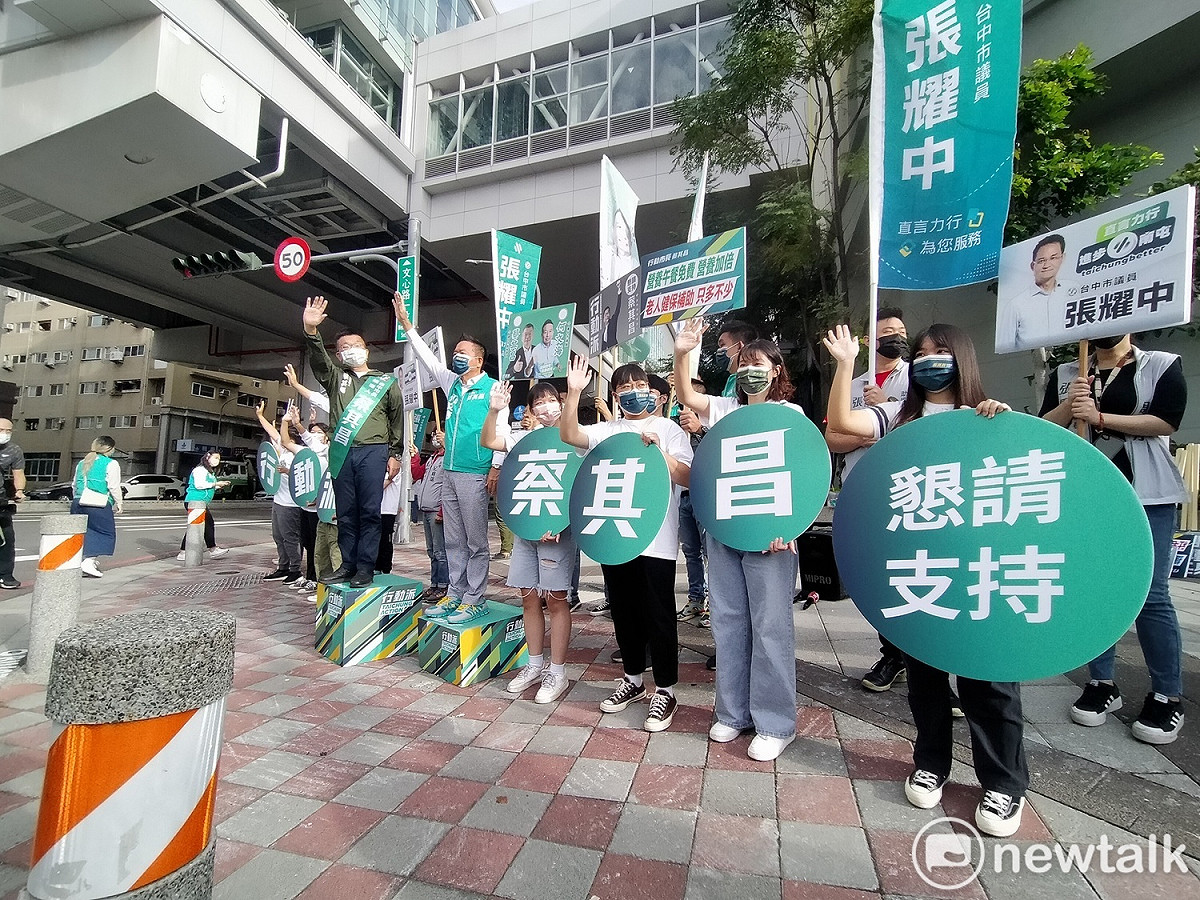 台中市綠營今天起「全面開站」。 唐復年/攝