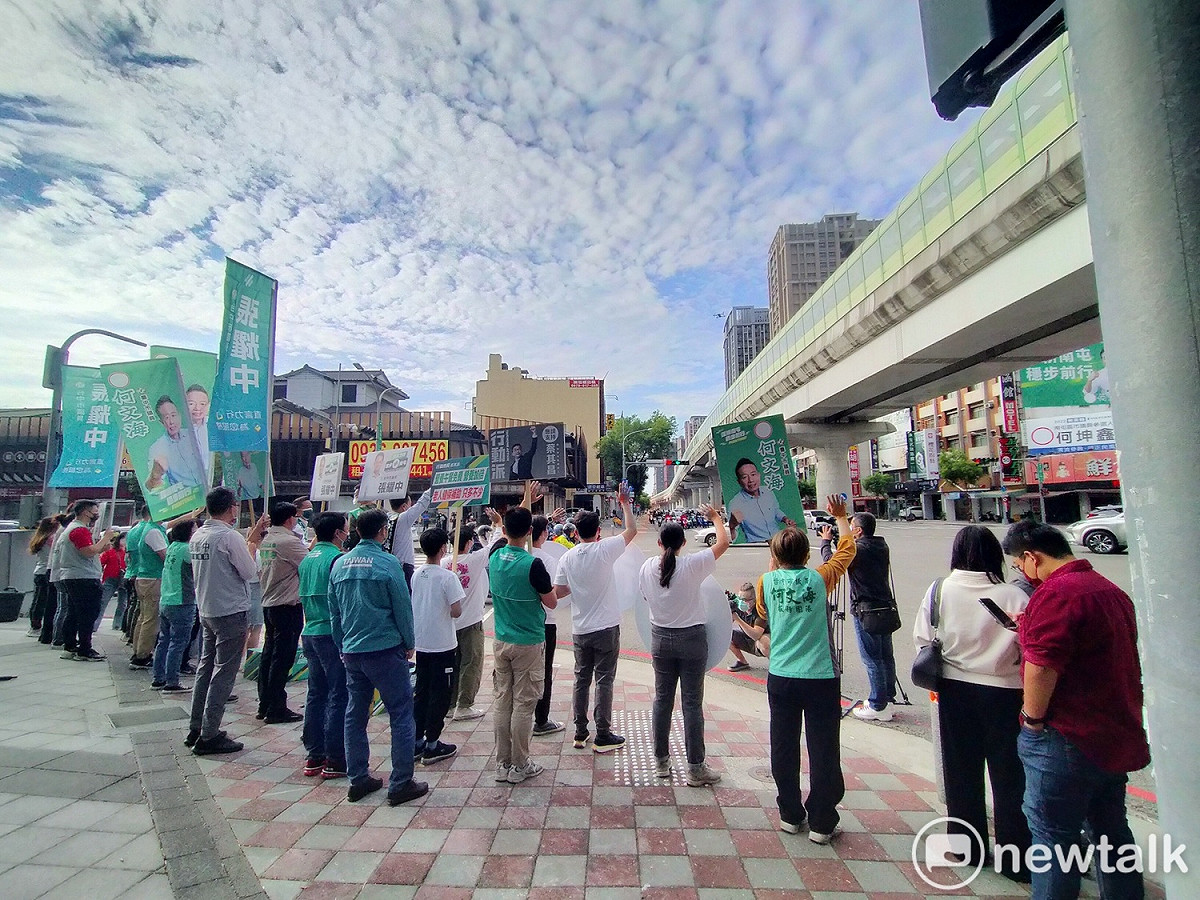 台中市綠營今天起「全面開站」。 唐復年/攝