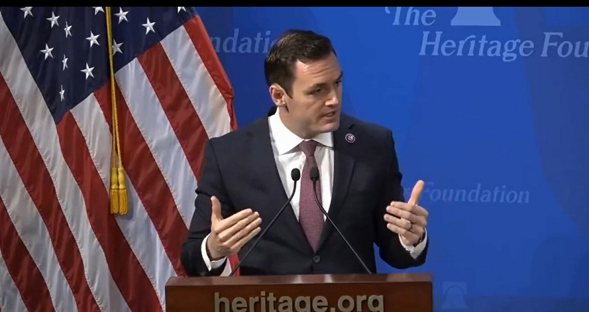 美國聯邦眾議員邁克‧加拉格爾（Mike Gallagher）。 圖:翻攝自推特Rep. Gallagher Press Office( @RepGallagher)