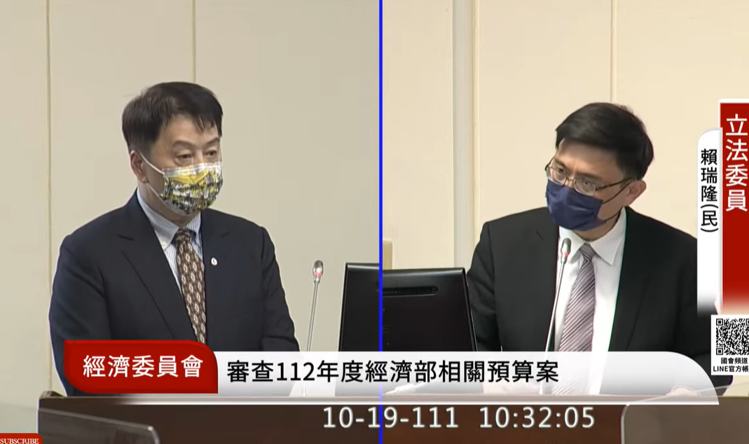 資策會執行長卓政宏(左)赴立院備詢。 圖：國會頻道