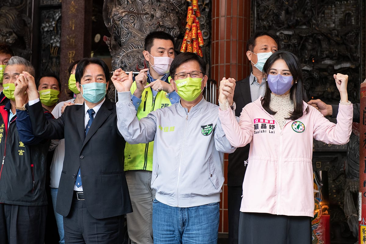 林佳龍強調，萬里是賴清德的故鄉，「人親、土親、鄉親最親」，所以賴清德來幫自己宣傳跟推薦，「鄉親反應都非常熱情」，是一個很大的加持。 圖：林競辦提供