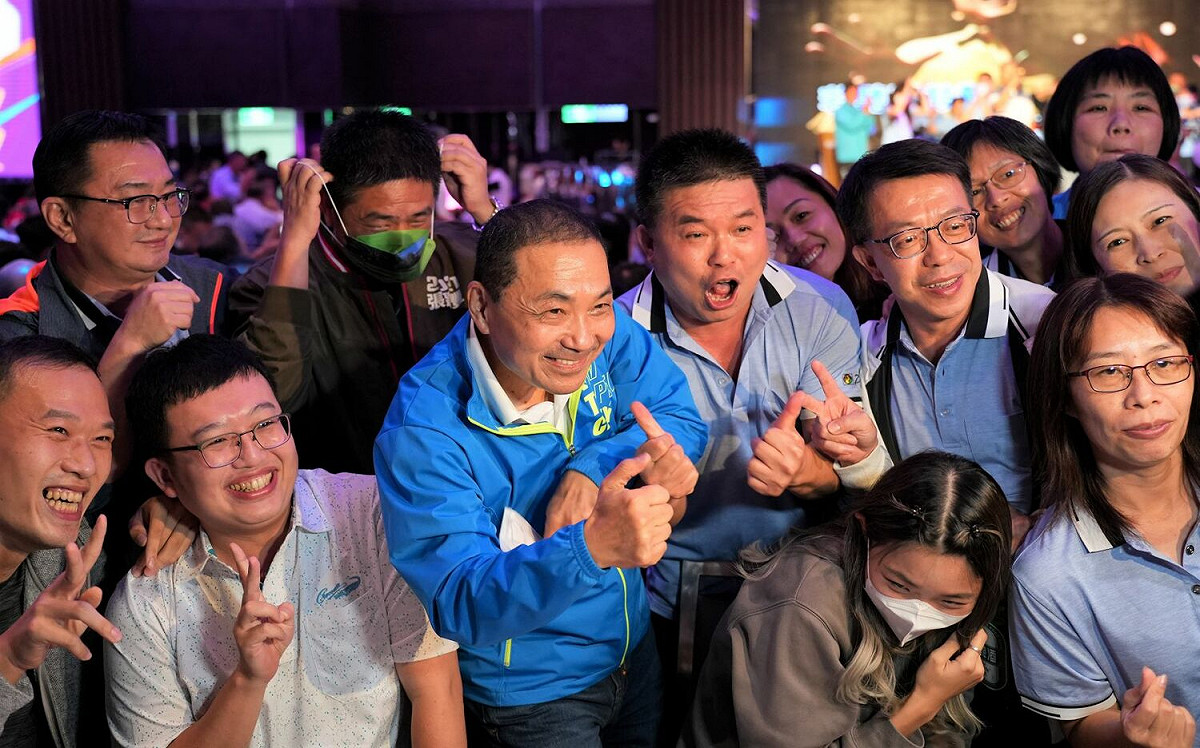 侯友宜到場勉勵選手。 圖：新北市農業局提供
