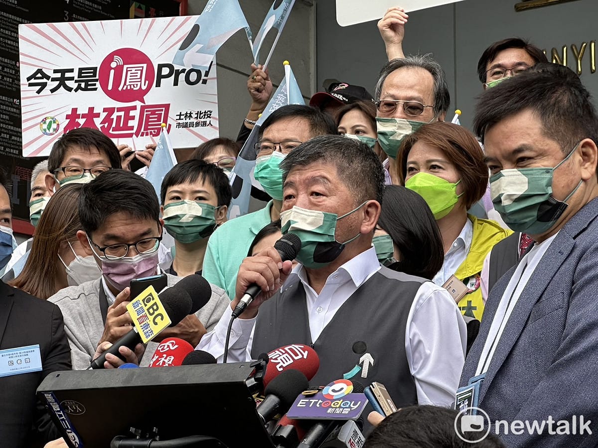民進黨台北市長候選人陳時中。 圖：周煊惠 / 攝