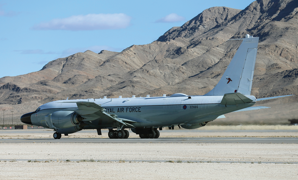 英國皇家空軍RC-135W偵察機。 圖：翻攝自英空軍網頁（資料照）