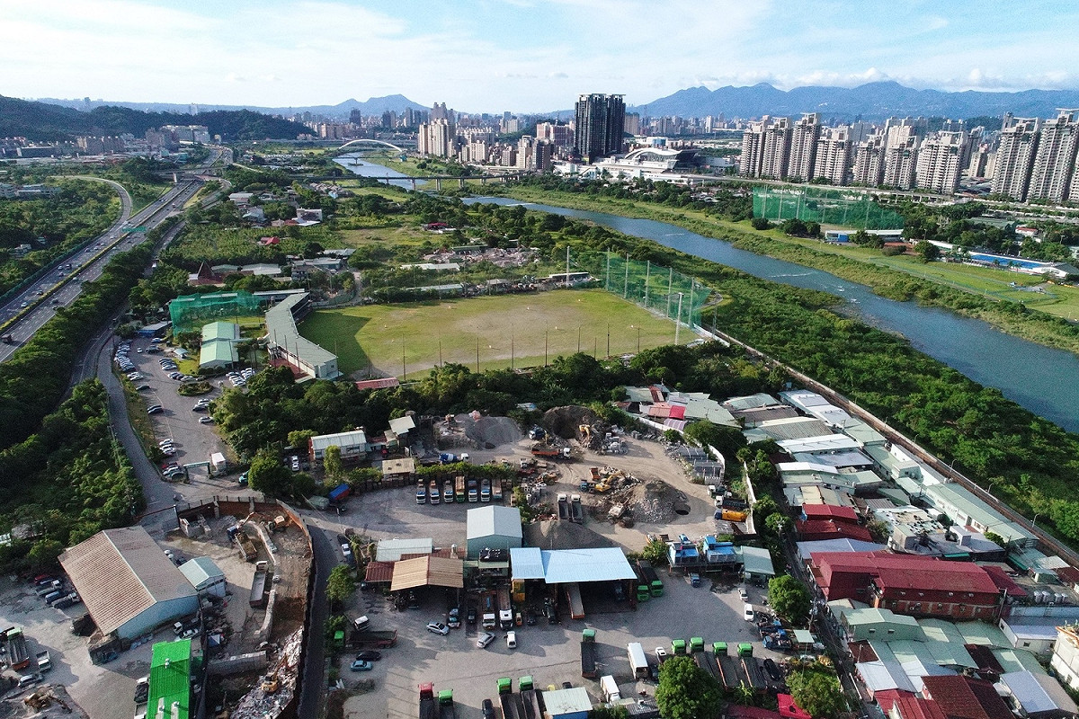 新店F單元空拍照片。 圖：新北市城鄉局提供
