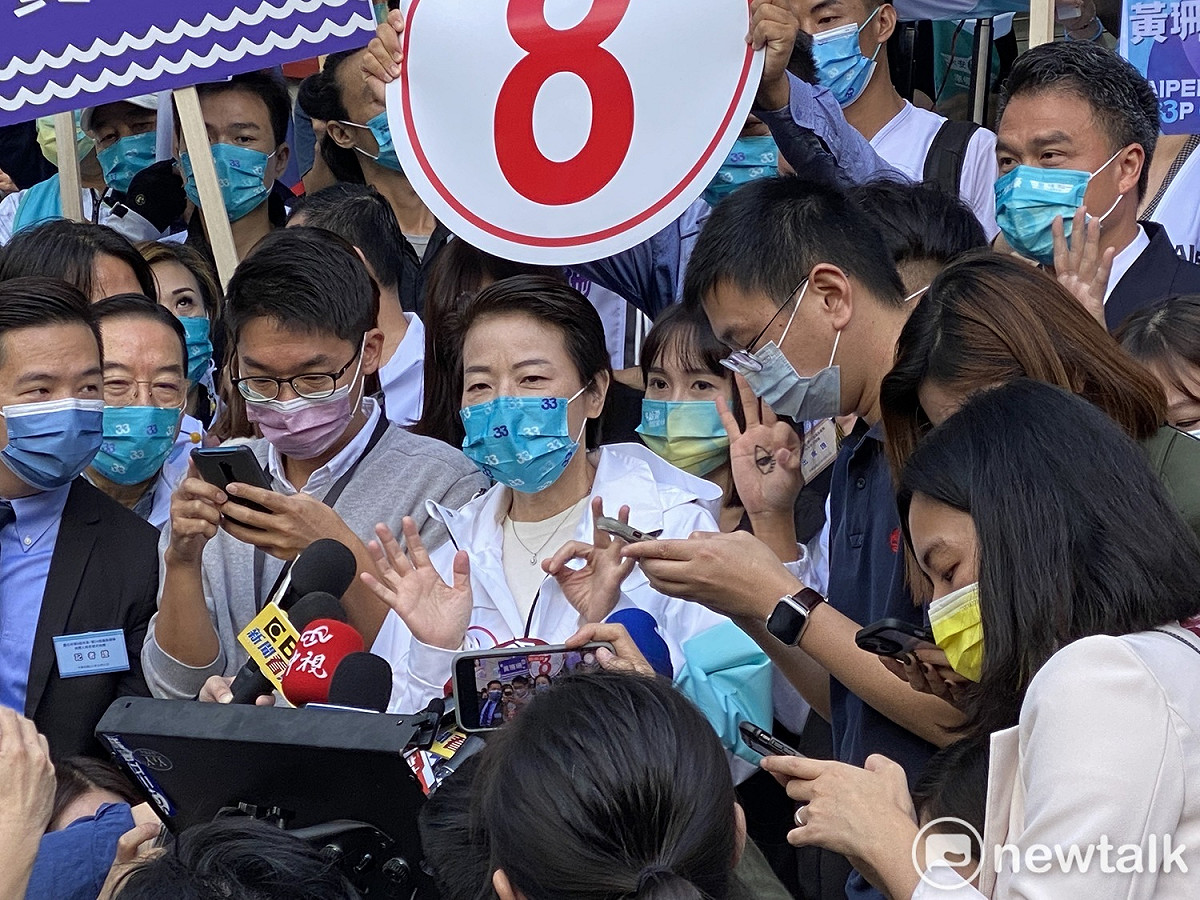 無黨籍台北市長候選人黃珊珊。 圖：周煊惠 / 攝