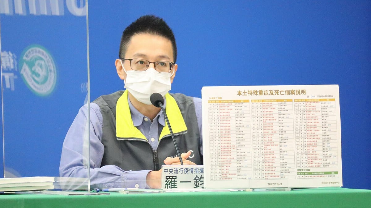 中央流行疫情指揮中心醫療應變組副組長羅一鈞。 圖：中央流行疫情指揮中心/提供