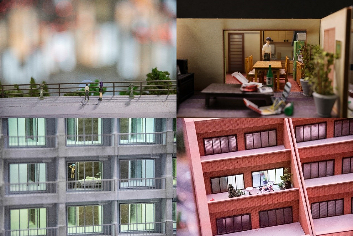 「SMALL WORLDS TOKYO」有6大展區，其中新世紀福音戰士 第3新東京市，還原了主角所居住的城市，可在各個角落中發現作品角色的蹤跡。 圖：Ⓒkhara/提供