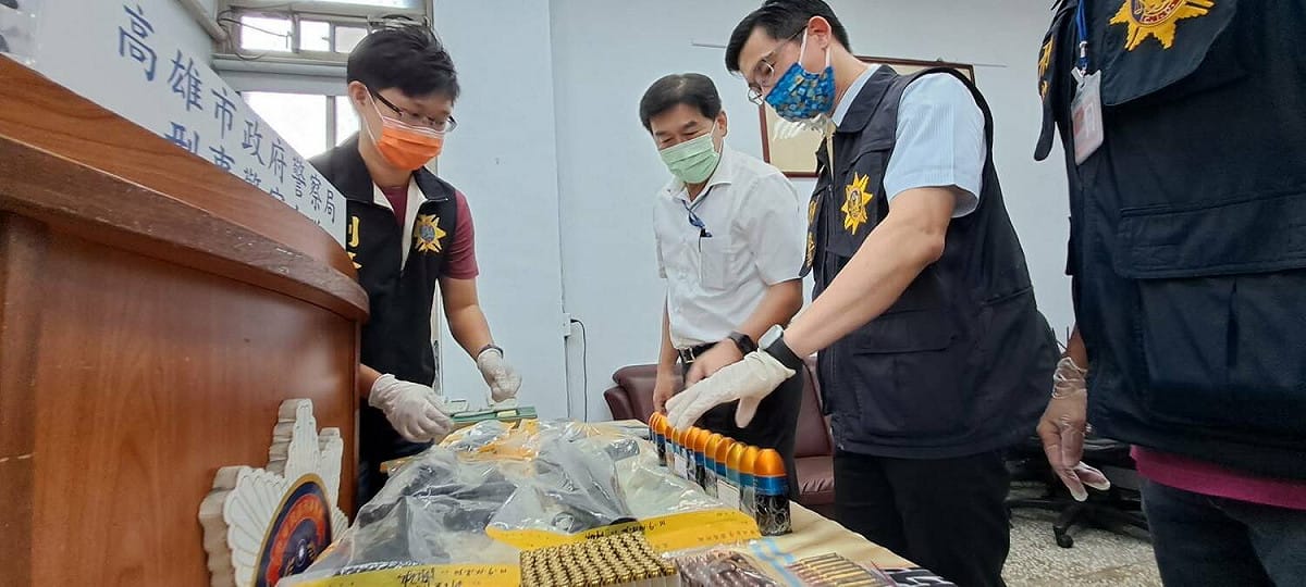 高市警方迅速偵破大立百貨前槍擊案。 圖：高雄市警局提供